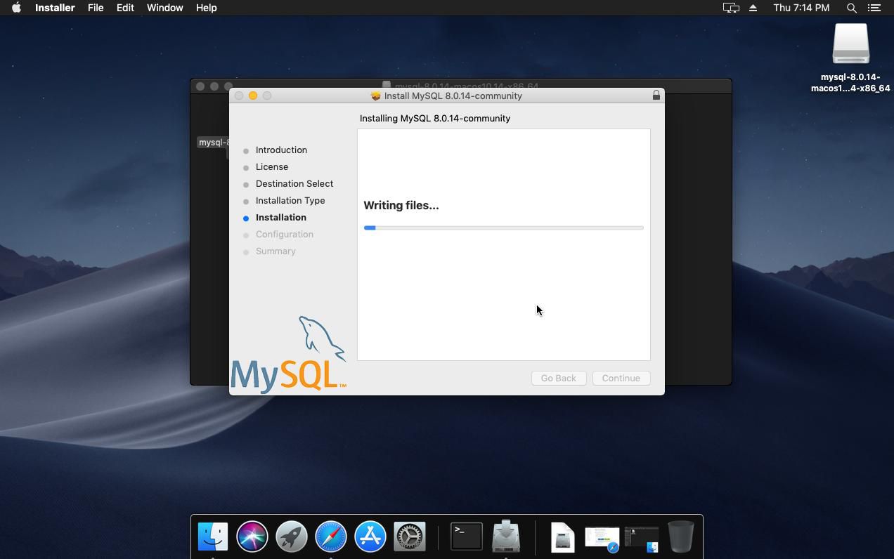 Download and install mysql on mac catalina
